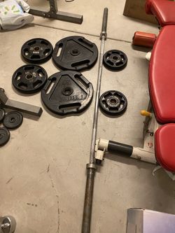 Olympic barbell weight set