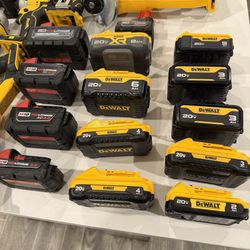 Dewalt Milwaukee Power Tool Batteries & Chargers
