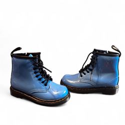 RARE Dr. Martens 1460 Toddler "Sky Blue" Rain Boots - Side Zips