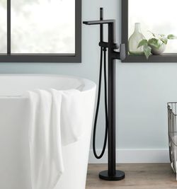 Signature Hardware
Berwyn Freestanding Tub Filler with Hand Shower - Less Valve