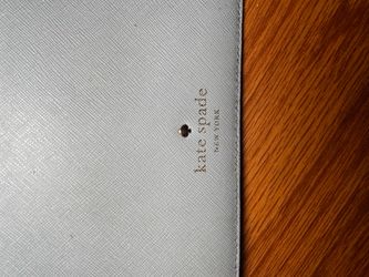 kate spade new york Women's Blue Wristlet Wallet Zip Folding Logo