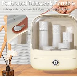 5 in 1 Makeup Organizer Box Set, Large Capacity Skincare and Cosmetics Storage with Drawers Bathroom or Bedroom Dresser