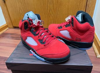 Air Jordan 5 Retro Raging Bull Red Sneakers