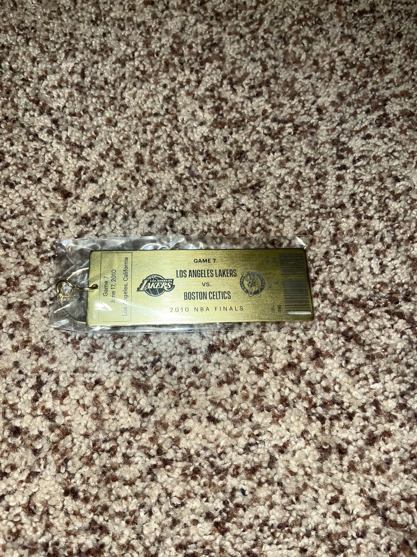 Lakers Celtics 2010 Finals Game 7 Keychain 