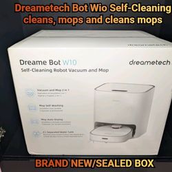 Dreametech Bot W10 Self-Cleaning Cleans, mops, and cleans mops