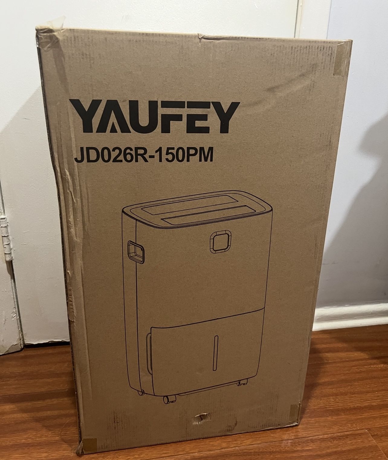 Yaufey Dehumidifier 150 Pint For Large Room With Drain Hose And Large Water Tank New In Box
