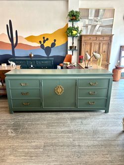 Green Dresser / Sideboard / Tv Stand / Buffet / Entertainment Center