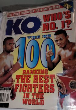 Floyd Mayweather Jr. Signed KO Magazine Oct. 2000 Great Condition Clean Signature