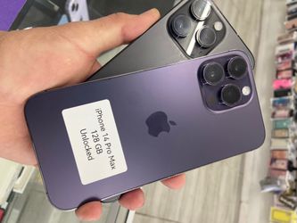 14 Pro Max unlocked. Cash or $50 down w approval