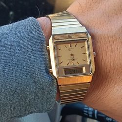 Seiko H(contact info removed) A1 Alarm Chronograph Man's Watch and Matching Band