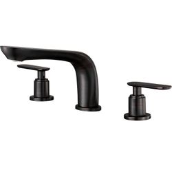 SITGES Classic Bathtub Faucet,2-Handle Oil Rubbed Bronze Tub Filler,3-Hole Widespread