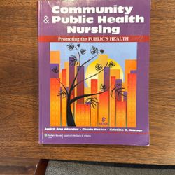 Community and public health nursing