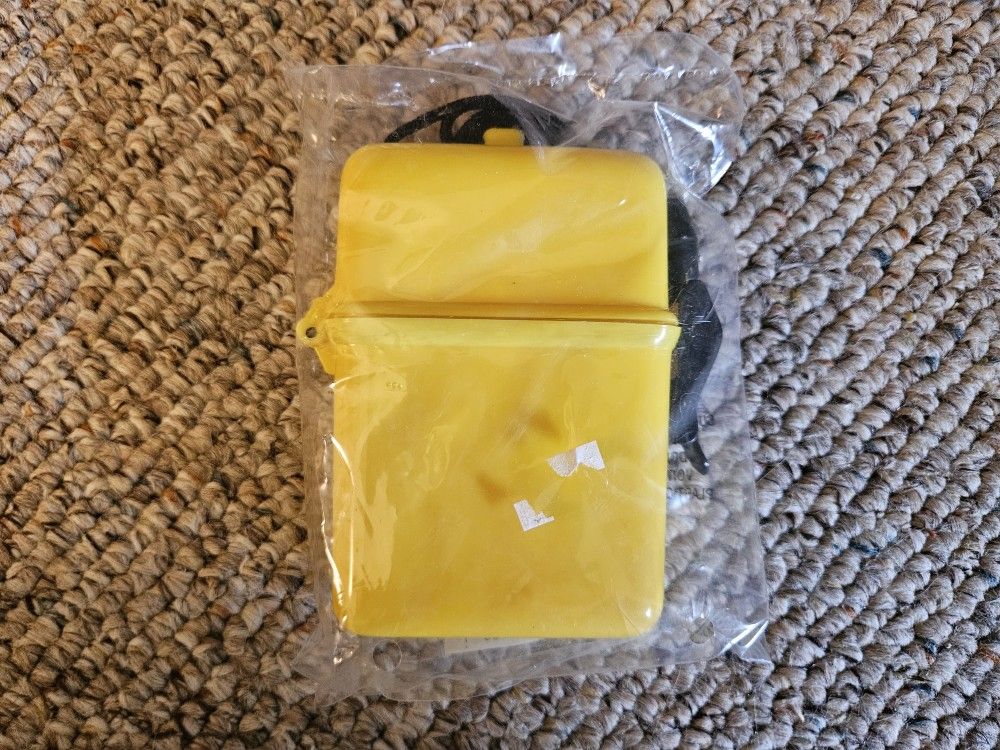 Avon Beach Caddy Yellow Plastic Container