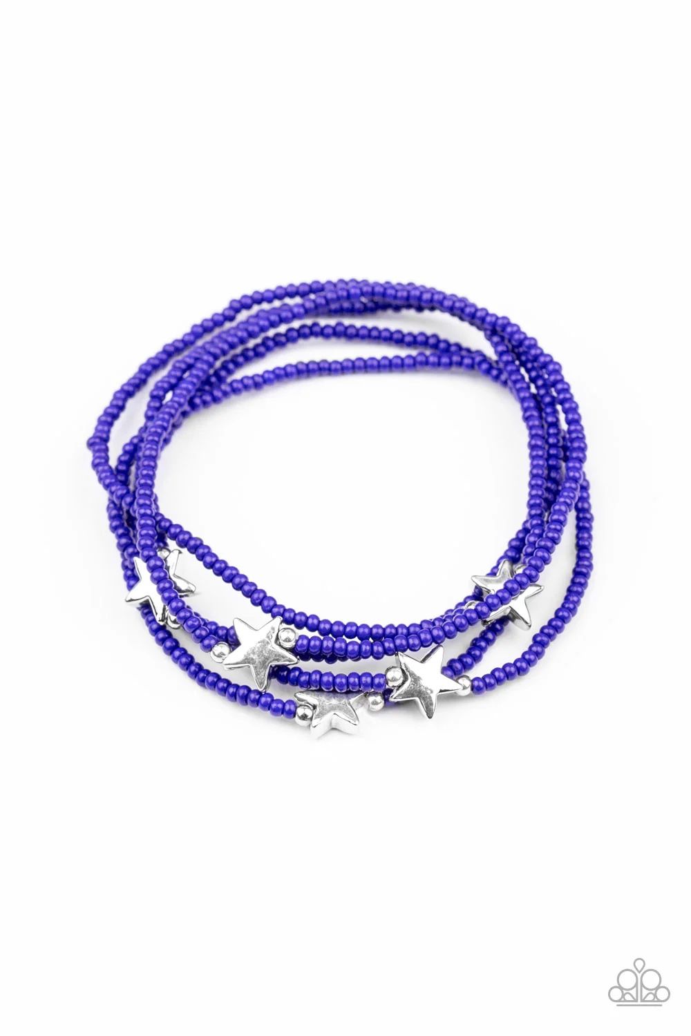 Paparazzi Blue Star Stretchy Bracelet