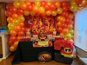 Incredible 2 background for birthday party