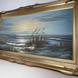 H. Gailey  Sunset Beach Seagulls