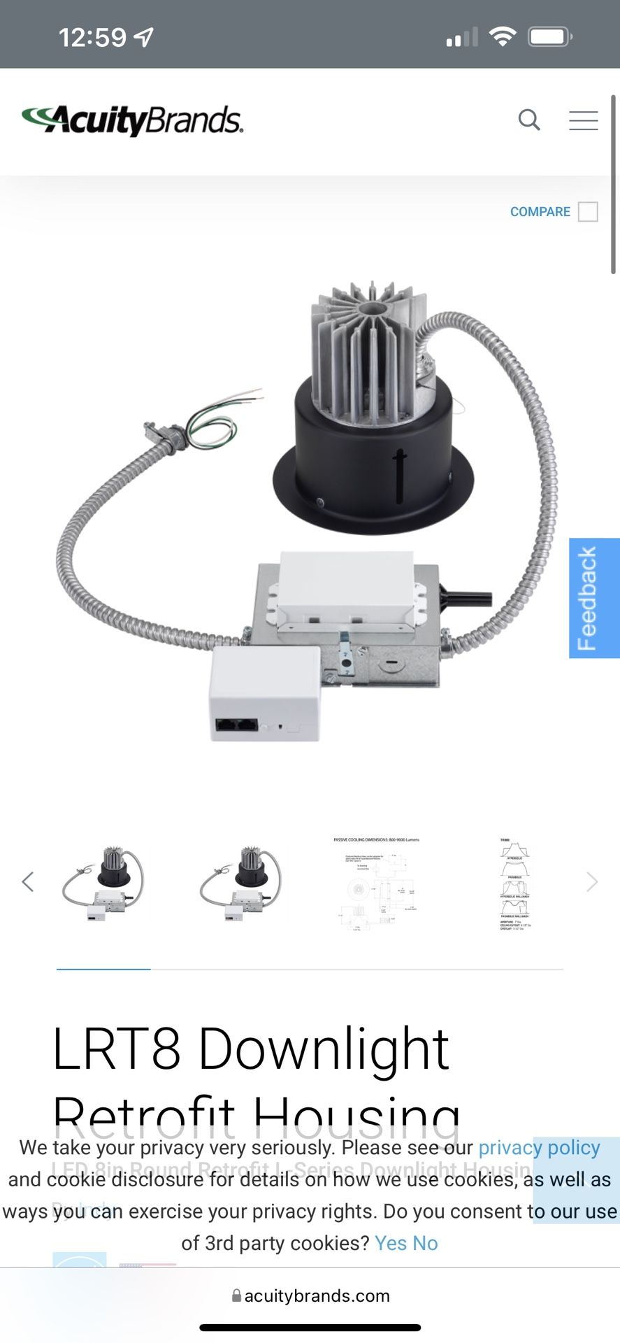 Acuity LRT8 LED Light