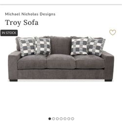 Grey Couch With Matching Love Seat