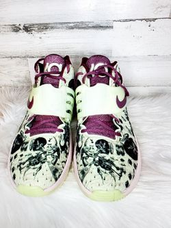 Nike Sneakers Rare Size 17 KD 14  "Surrealism" Green/Burgundy (CW3935-300)