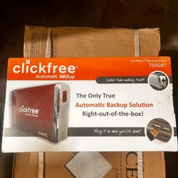 New Click Free 750GB Backup Drive Only $40