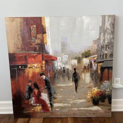 WALL ART -  OIL CANVAS PAINTING 39x39