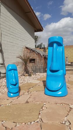 Cast Stone Statuary  Moai & Tiki Statues