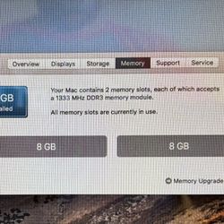 MacBook Pro 13” 2011 macOS High Sierra 10.13.6