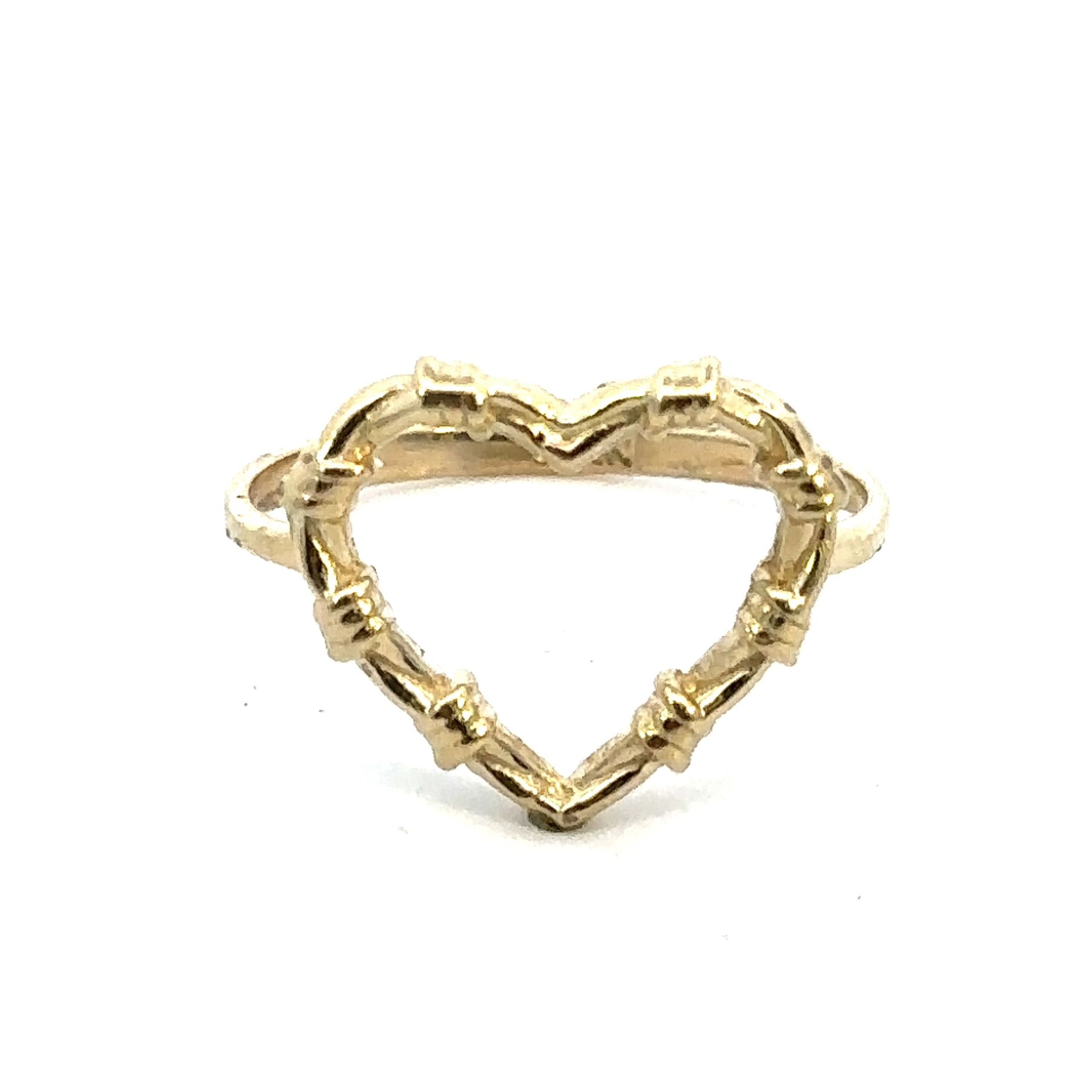 Woman’s Ladies 14k Yellow Gold Heart Ring Size 6.5 GP3120146