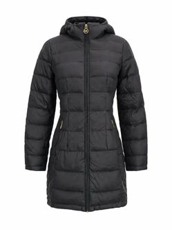 Michael Kors Dark Gray Quilted Puffer Coat, XS