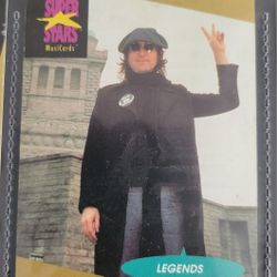 1991 Pro Set Super Stars Musicards Legends John Lennon #15 Card