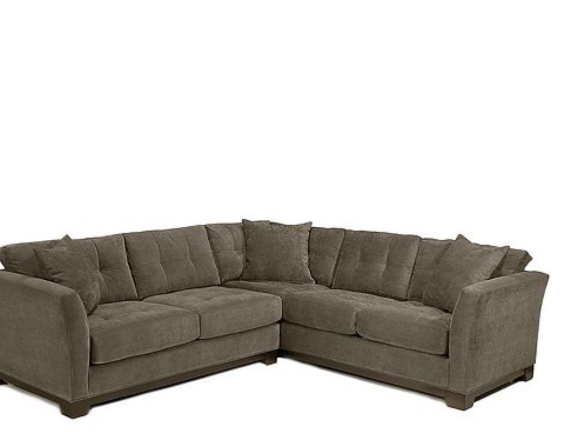 Microfiber 2-piece sectional sofa couch seat