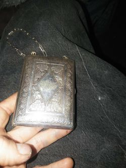 Vintage 1920's German Silver Mirror Coin Purse $60 obo