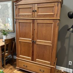 Wood Armoire for Media/Storage