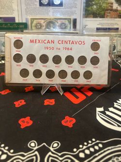 Mexican centavo coin set