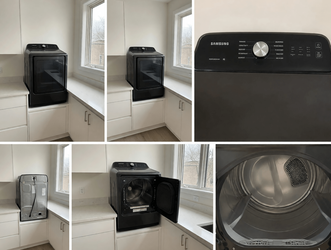 2022 Samsung Washer Dryer Set - Like New 5.2 &amp; 7.4 cu ft Black - Dallas, TX