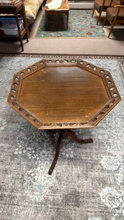 Side End Antique Carved Table