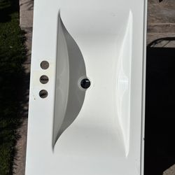 Countertop sink bowl used
