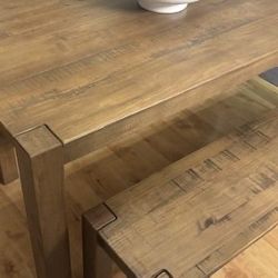 World Market Farmhouse Table & Benches