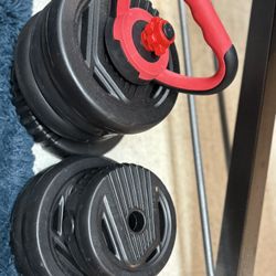 47lb set of exercise weights $29.99