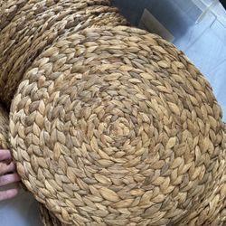 Water hyacinth Charger Plates 15”
