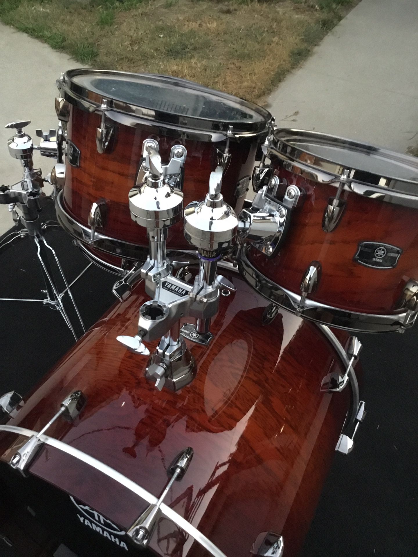 Yamaha Live Custom Oak Drums - Amber Shadow Sunburst