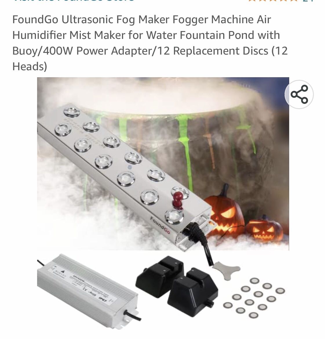 12 Head Ultra sonic mist maker fogger