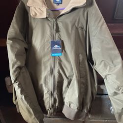 New Men’s XL Light Weight Lined Zippered Jacket 