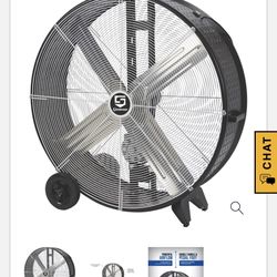 Strongway 42in. Belt Drive Drum Fan, 17,500 CFM, 15/16 HP USED ONLY ONCE AND HAS BEEN STORED Save over $100 including tax
