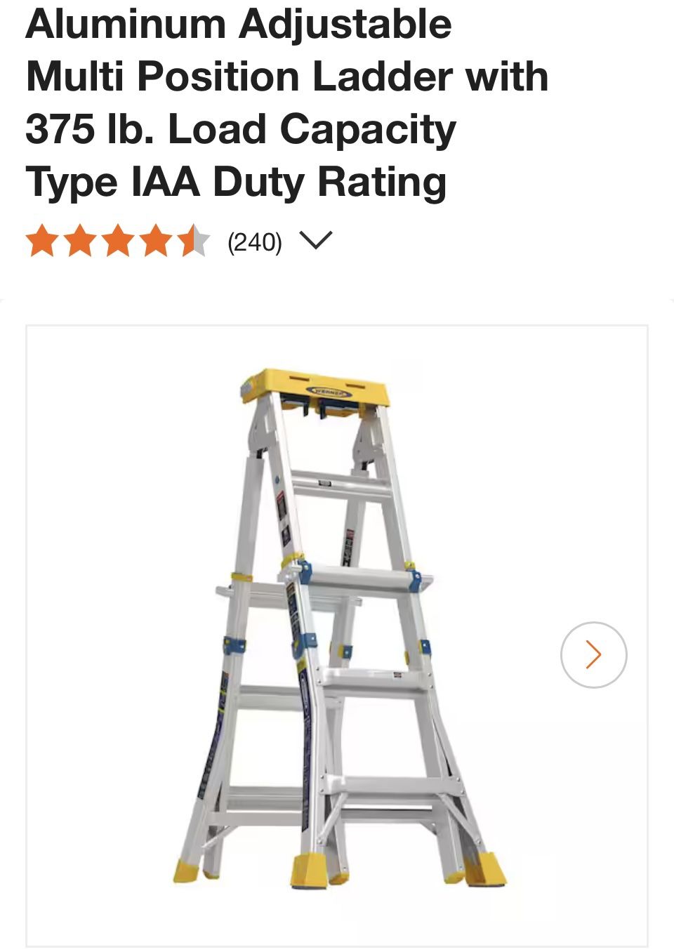 Ladder Werner Multi position Ladder