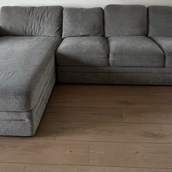Couch sectional grey