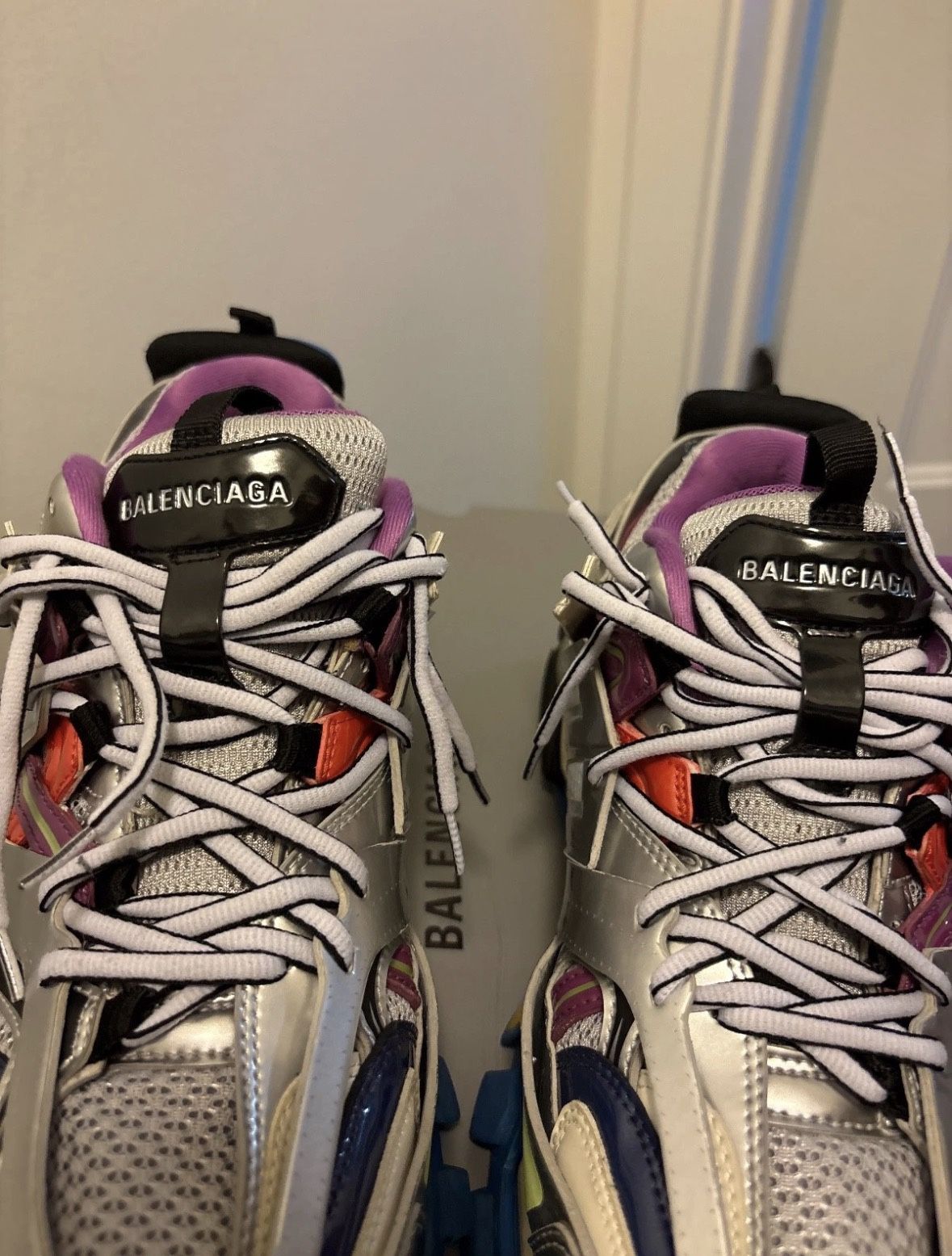 Silver Multicolor Balenciagas Unisex Size 10/43