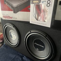 New Pioneer 10” Dual Subwoofers package