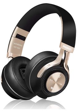 Bluetooth Headphones, Riwbox XBT-880 Wireless Bluetooth Headphones Over Ear with Microphone and Volume Control Wireless and Wired Foldable Headset fo