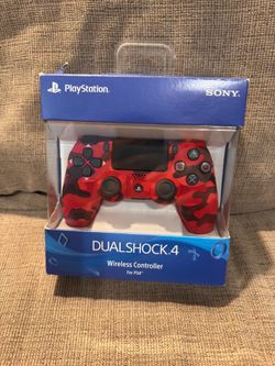 PS4 controller (Camo Red)